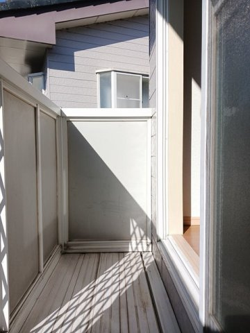 パステルハイツ２１　Ｂのバルコニー|お洗濯にも便利なバルコニー付き