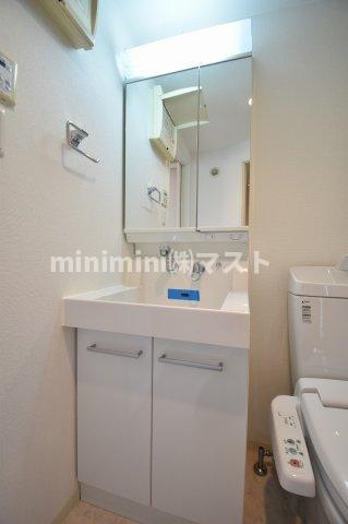 レジディア谷町の洗面所