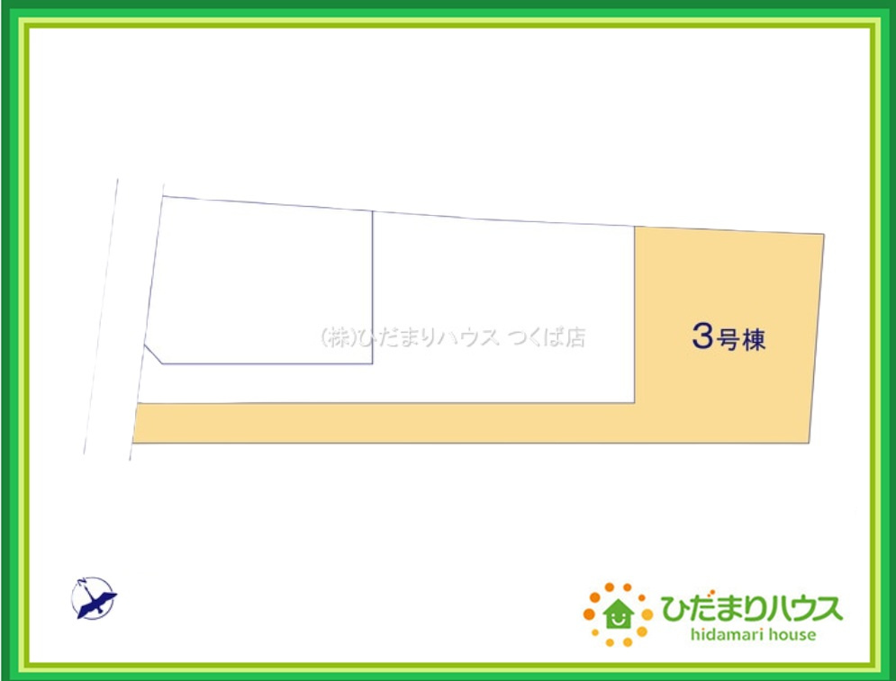 ひたちなか足崎20期　新築戸建　3号棟の区画図|閑静な住宅地で叶える穏やかな新生活☆彡