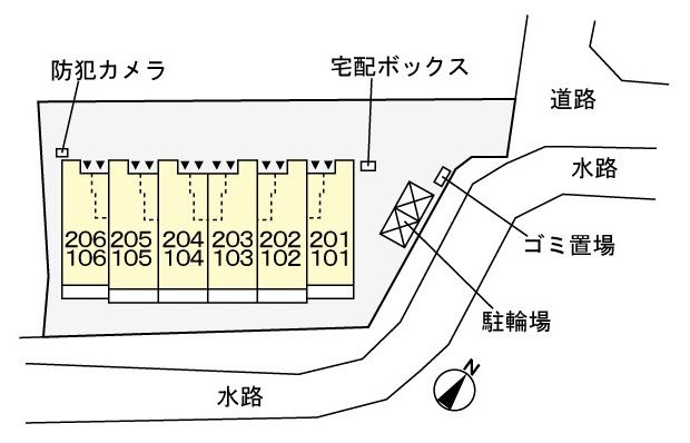 ベル　フォンティーヌの区画図|★建物全体の配置図です。★