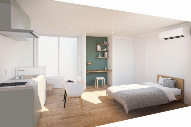 千歳烏山ヴィレッジＣの居間・リビング|居室、リビング