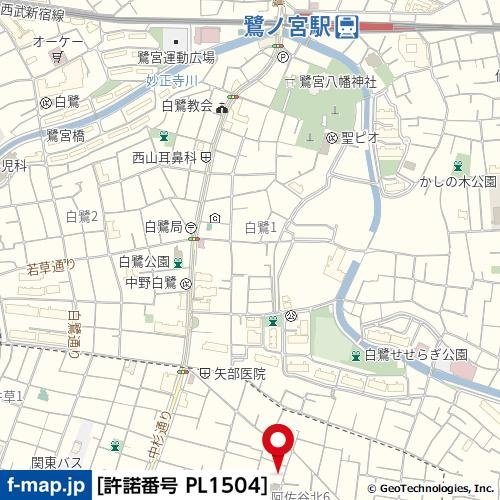 マツダハウスB棟の地図