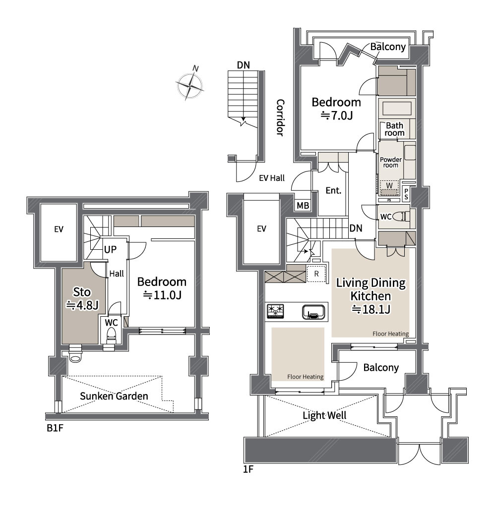 クレッセント新宿柏木の間取り
