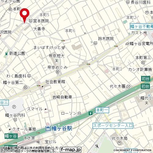 ダイホープラザ幡ヶ谷の地図