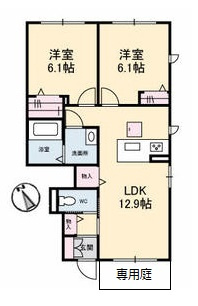 広島市安佐北区深川３丁目のアパートの間取り