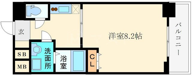 アジリア天満橋の間取り