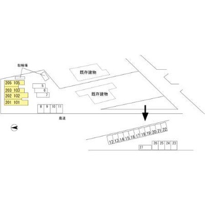 【区画図】 | サンライズ　ハイツ　ＭＫ