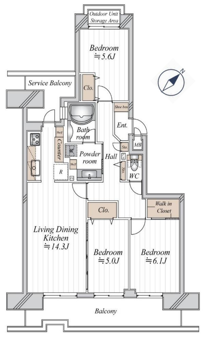 ヒルトップコートきらめきの街1番館【仲介手数料無料】