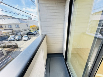 【バルコニー】 | 松戸市古ケ崎１丁目新築戸建【北部小学校：9分】 | リビング前南向きバルコニー