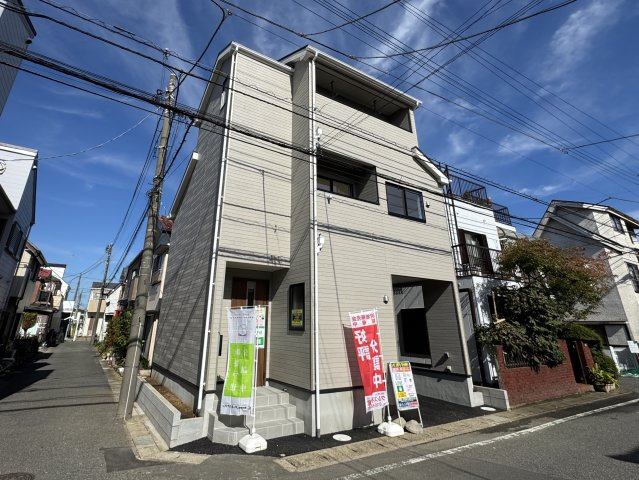 松戸市古ケ崎１丁目新築戸建【北部小学校：9分】の外観|完成済み内覧可能です！！