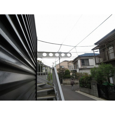 【バルコニー】 | ハイツ・セシボン | 洗濯竿置き場