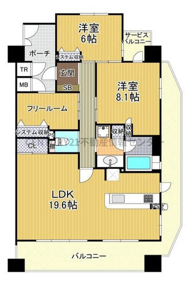 【間取り】 | キングスクエアヴィルジア大阪