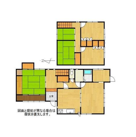 和歌山市井辺　中古戸建の間取り