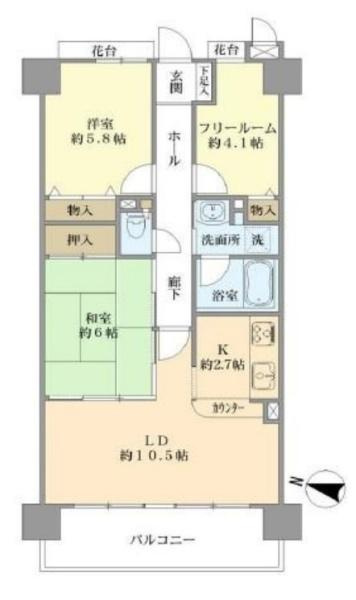 ジョイネス柏原の間取り