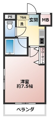 アポテッケン鳴尾の間取り