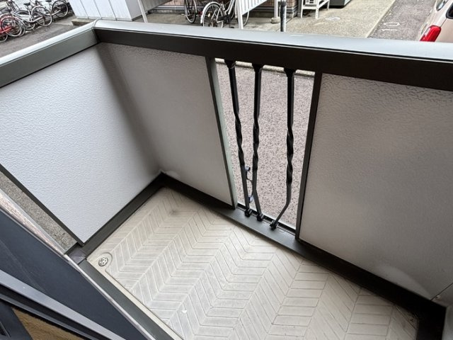 メゾン糺　Ｂのバルコニー