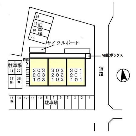 フローラＳＡＴＩの区画図