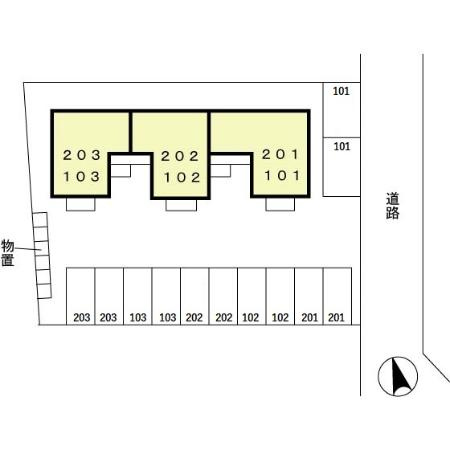 サンライフ北府の区画図
