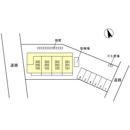 サニーガーデン日之出の区画図