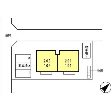 アペイス若杉の区画図