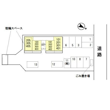 リバーハイツ光陽の区画図