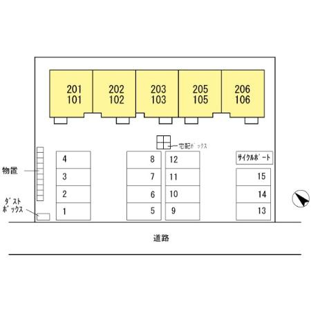 スコヤカパークきのもての区画図