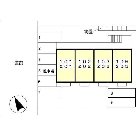 ロイヤルシャトー神中の区画図