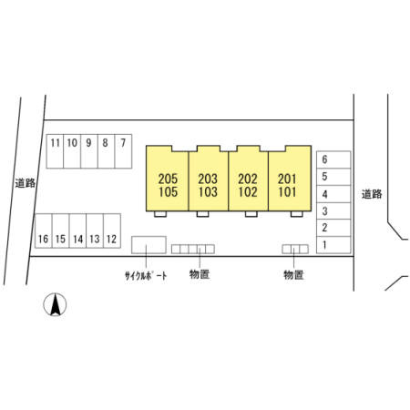 プレミアＡの区画図
