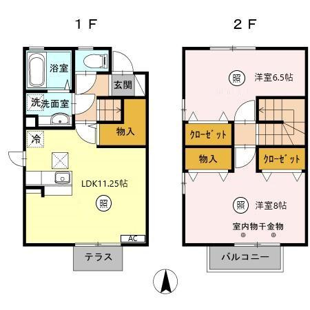 プランドール和田中　B棟 BⅤ