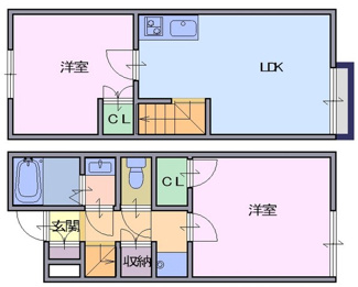 【間取り】 | レオネクストサンシャイン岩室