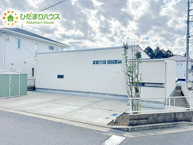 【外観】 | 水戸市笠原町　中古戸建 | 道路側からの視線を遮りながら、内部は開放的に設計されたこだわりの平屋(^^)/