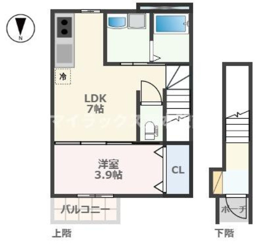 ネオステージ玉名の間取り