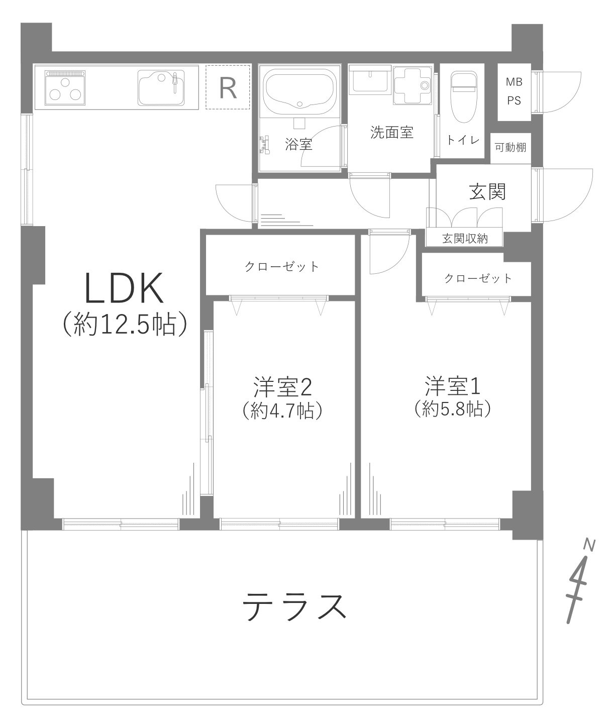 セザール第二綱島の間取り
