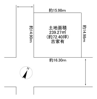 【土地図】 | 川西市湯山台2丁目　建築条件無土地