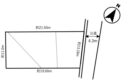 北本市西高尾6丁目　売地　全1区画　の画像