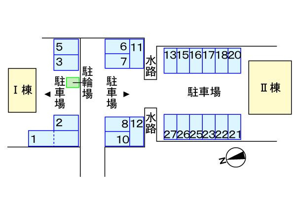 グリーンフェア　Ⅱの駐車場