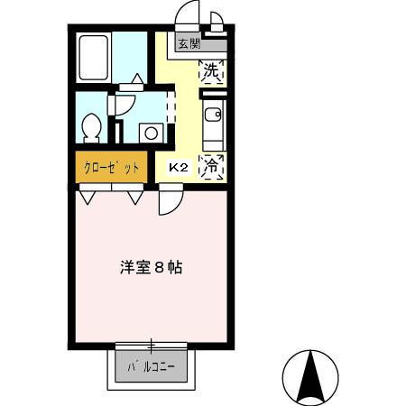 ポレール・Ｋの間取り