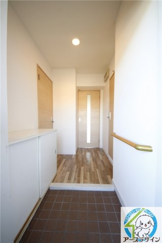 岸本マンションの玄関