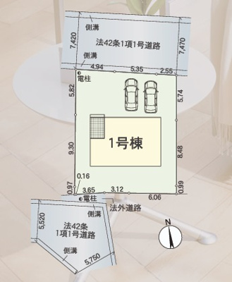 【区画図】 | クレイドルガーデン近江八幡市武佐町第３ | 区画図
