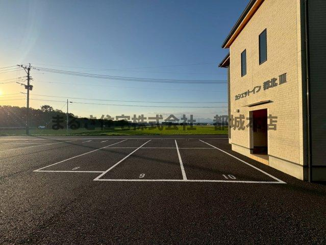 カシェットイン都北の駐車場