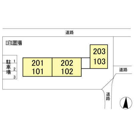 レジデンツ藤の区画図