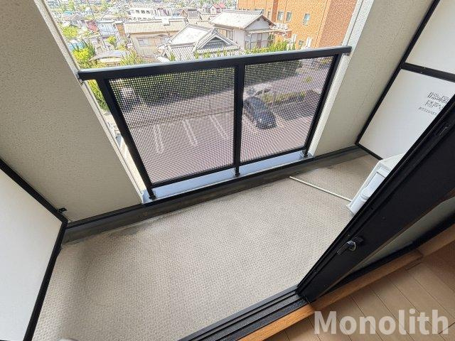 堺市南区豊田の賃貸マンションのバルコニー