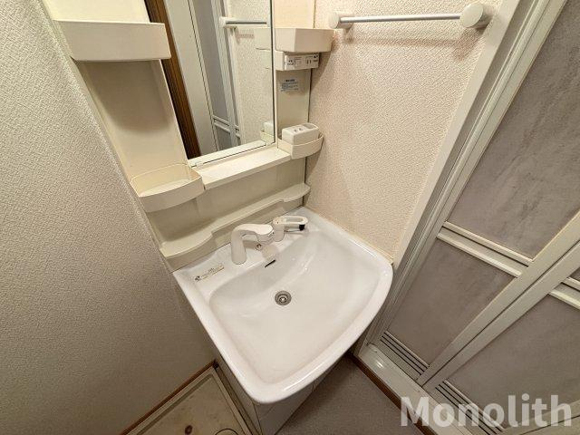 堺市南区豊田の賃貸マンションの洗面所