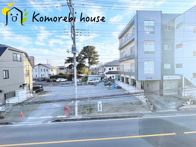 さいたま市大宮区櫛引町１丁目　新築一戸建て　グランドパティオ　02の前面道路含む現地写真|住宅街ならではの落ち着いた雰囲気と、しっかり確保された明るさが魅力の眺望です。															