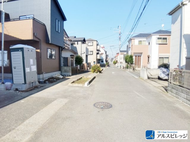 新築／富士見市水谷東14期　全1棟の前面道路含む現地写真