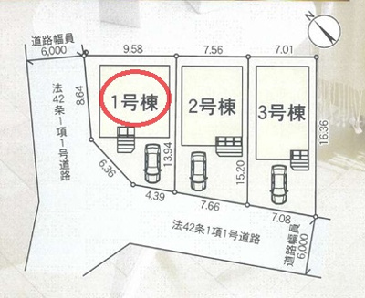 【区画図】 | クレイドルガーデン野洲市上屋第２ | 区画図
