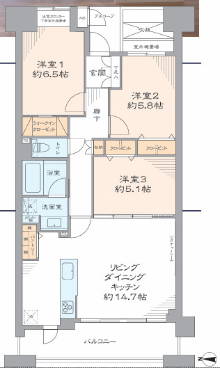サーパス小田原本町の間取り