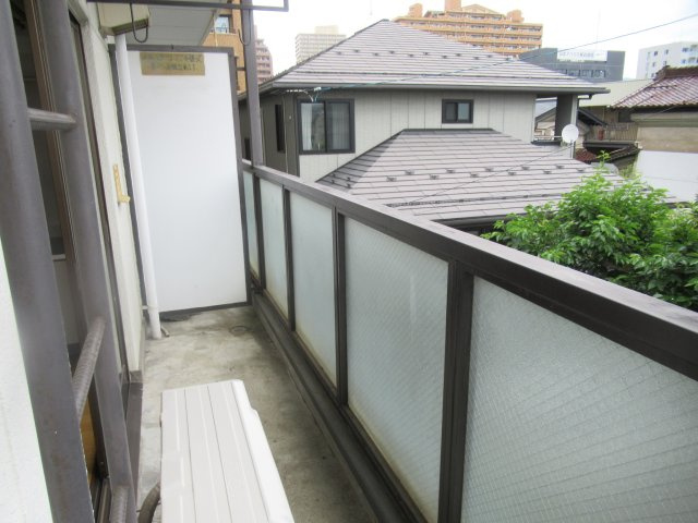 花笠マンションのバルコニー
