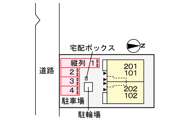 サンモールⅡの区画図