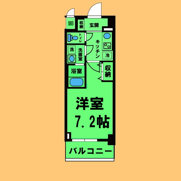 S-RESIDENCE志賀本通Northの間取り|間取り反転タイプ